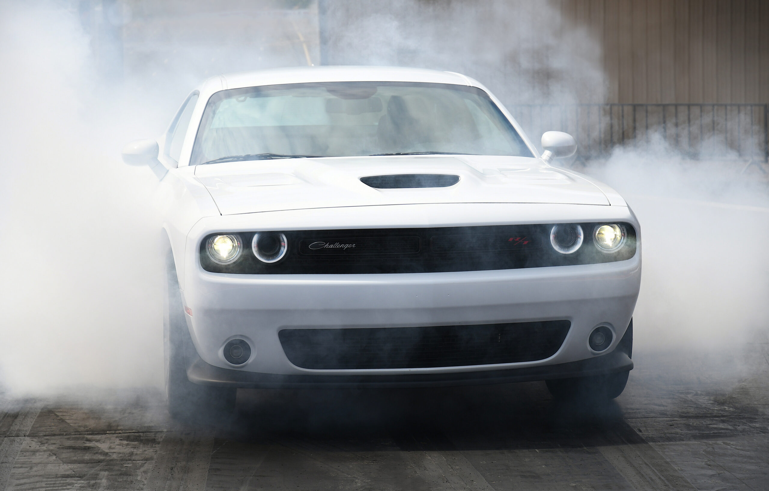 The 2019 Dodge Challenger R/T Scat Pack 1320 is a drag-oriented, street-legal muscle car designed with the grassroots drag racer in mind. Named for the quarter-mile distance (1,320 feet), the Challenger R/T Scat Pack 1320 is powered by the stalwart 392 HEMI® V-8 that delivers 485 horsepower and 475 lb.-ft. of torque. Running the quarter-mile in 11.7 seconds at 115 mph makes the showroom-stock Challenger R/T Scat Pack 1320 the fastest naturally aspirated, street-legal muscle car available.