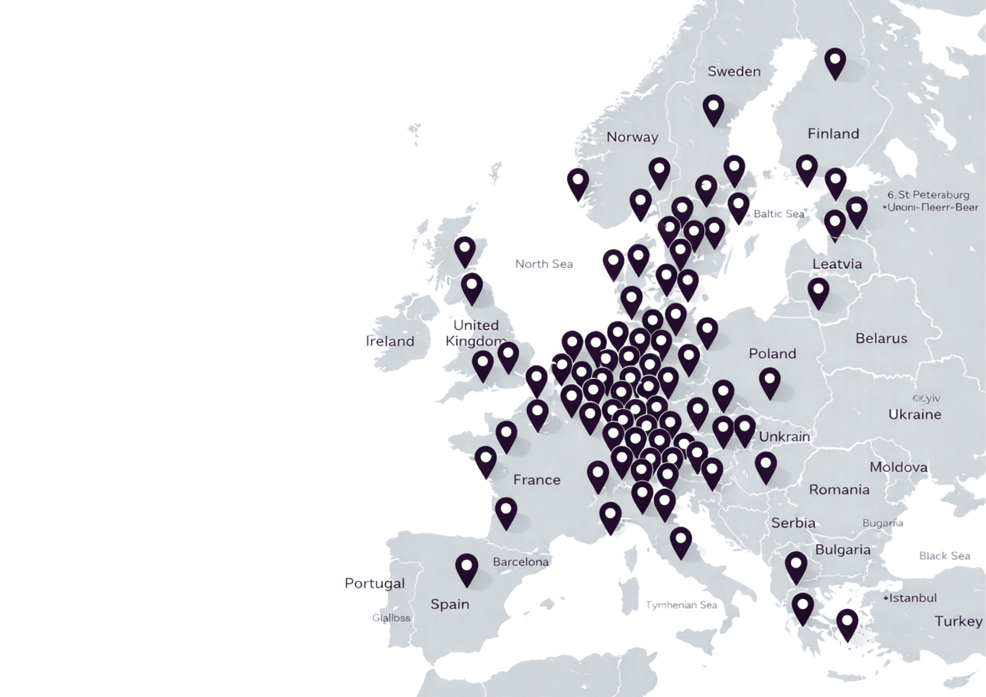 European dealer map